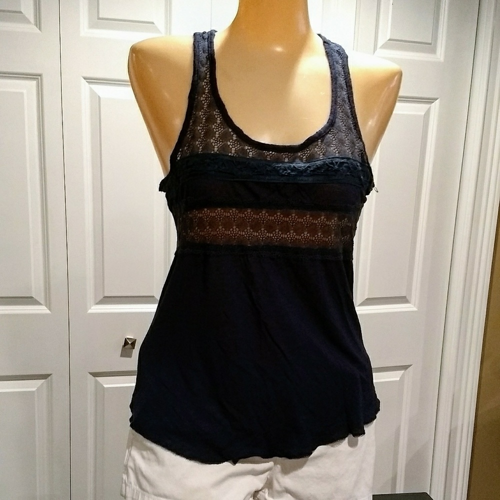 Robin K navy tank top